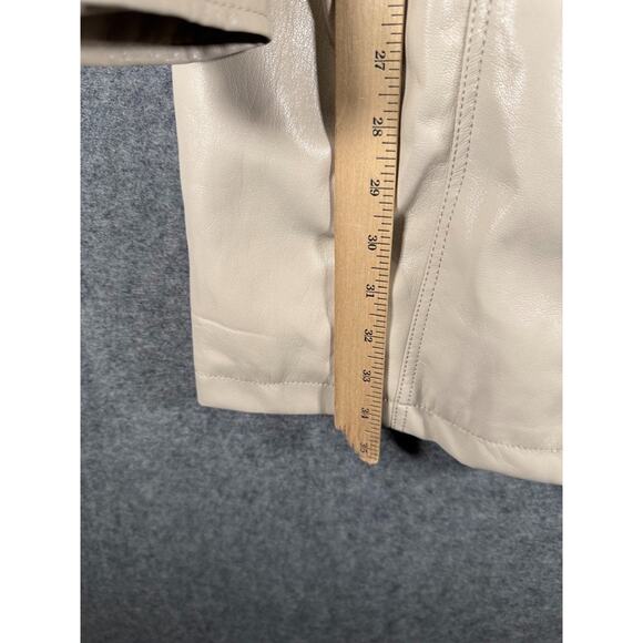 JONATHAN SIMKHAI STANDARD‎ Dress Women XL Karlee Vegan Leather Tie-waist Mini - Picture 6 of 8